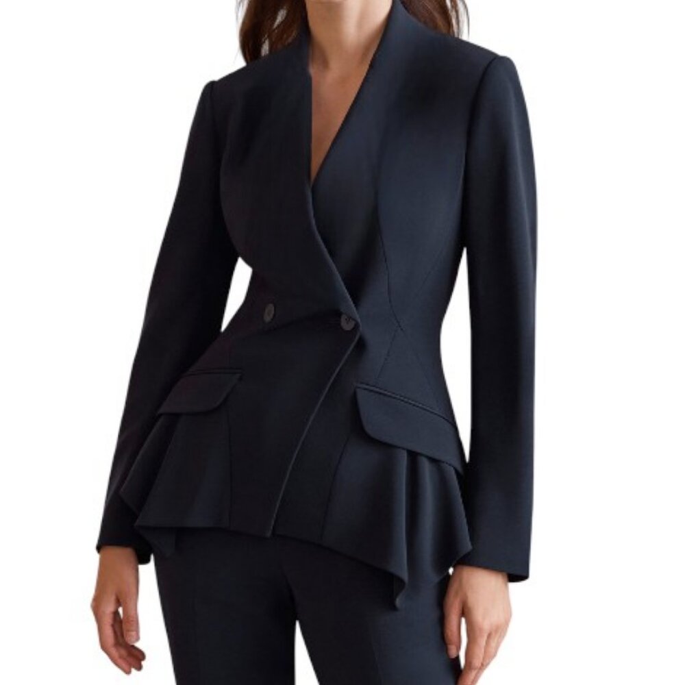 The Fold black Clever Crepe Merida jacket size XS